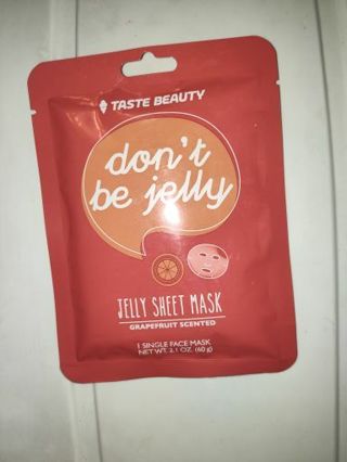 Taste Beauty Don't Be Jelly Face Mask ( grapefruit scented)