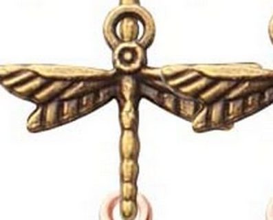 10PC BRONZE DRAGONFLY CHARMS LOT 4 (PLEASE READ DESCRIPTION)