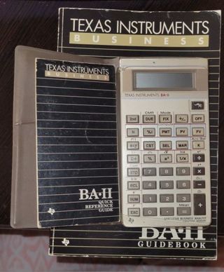 Texas Instruments BA-II Business Calculator