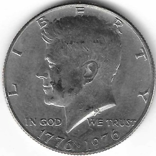 1776 – 1976 Kennedy Bicentennial Half Dollar U.S. 50 Cent Coin