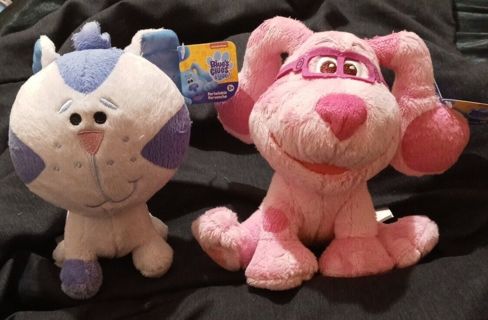 Blue's Clues & You Plush Periwinkle Magenta Stuffed Lot 3+ New With Tags Cat Dog