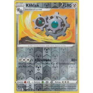  Tradingcard - Pokemon 2022 german Kliklak 124/195 REVERSE HOLO 