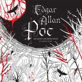 [NEW] Edgar Allan Poe: An Adult Coloring Book (Paperback) The Perfect Gift!  
