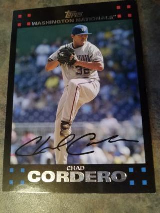 2007 TOPPS CHAD CORDERO WASHINGTON NATIONALS BASEBALL CARD# 438