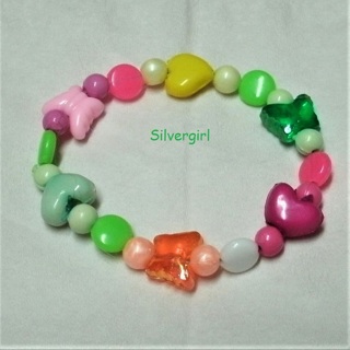 More Childs Girls Kids Tweens Teen Stretch Beaded Bracelet MANY CHOICES 
