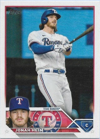  2023 Topps #141 Jonah Heim Texas Rangers