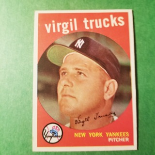 1959 - TOPPS NRMT+ BASEBALL CARD NO. 417 - VIRGIL TRUCKS - YANKEES