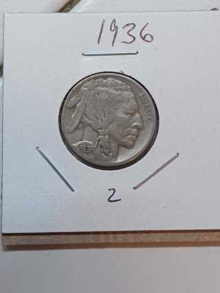 1936 Buffalo Nickel! 30.2