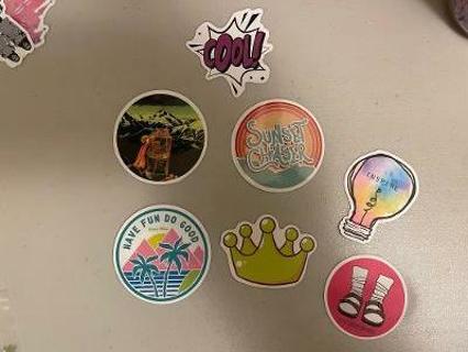 7 Mixed Vinyl Stickers