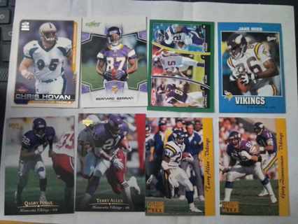8 card Minnesota Vikings lot rc