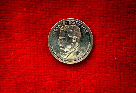 2013p Theodore Roosevelt Presidental Dollar.   