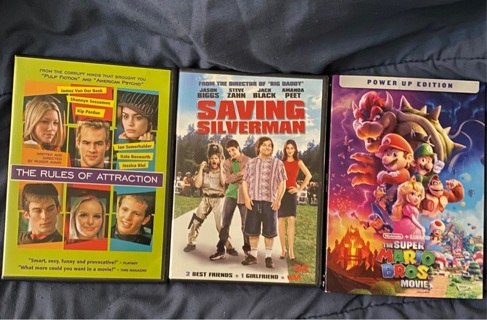 Three DVD Movie Lot Super Mario Bros, Saving Silverman and The Rules Of Attraction 