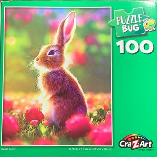 PUZZLEBUG PUZZLE~SWEET BUNNY~100 PIECES~FREE SHIPPING!