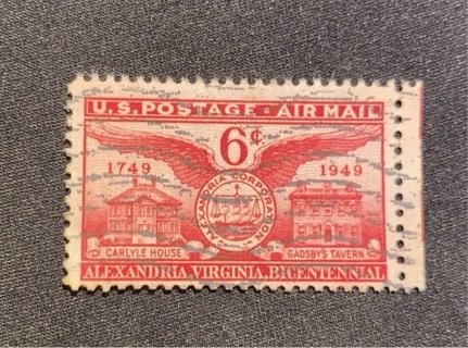 1949 ALEXANDRIA VIRGINA BICENTENNIAL AIRMAIL