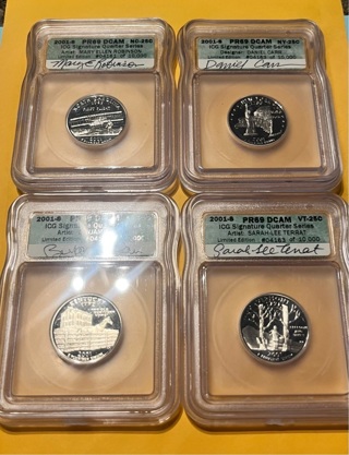 2001 S PR69 Signature Quarter series Set