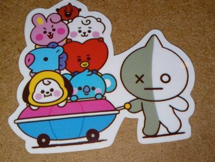 Cute new one big vinyl sticker no refunds regular mail only Very nice these are all nice