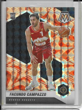 Facundo Campazzo 2020-21 Mosaic MOsaic Reactive Orange #237