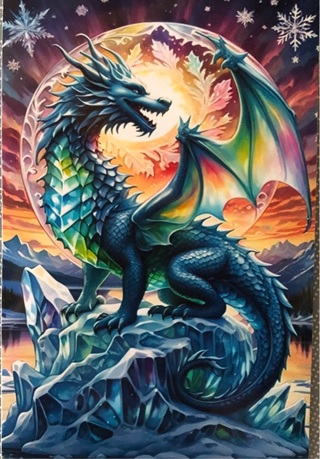 Majestic Dragon - 3 x 5” MAGNET - GIN ONLY