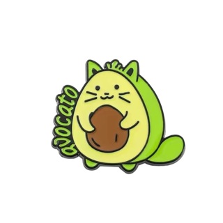 “Avocato” avocado cat Pin