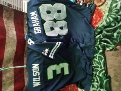 2 mint like new Seahawks jerseys