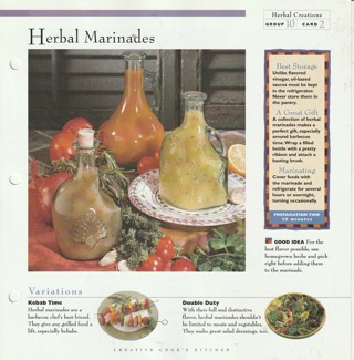 Making Herbal Creations: Herbal Marinades