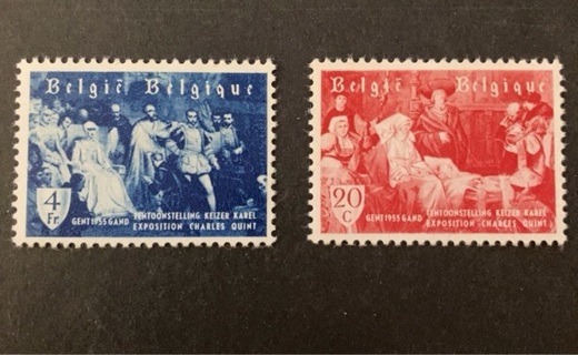 MLH Belgium stamp set 