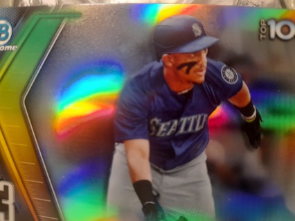 2022 Topps Chrome Julio Rodriguez RC # 3 Mariners Refractor Rookie Top 100