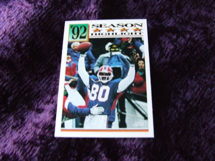 1993 James Lofton Buffalo Bills Score Card #434 Hall of Famer