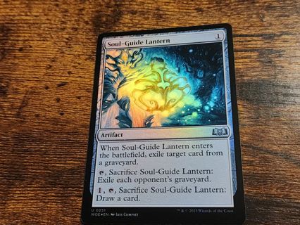 Magic the gathering mtg Soul Guide Lantern foil card Wilds of Eldraine