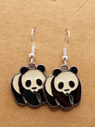 Panda Earrings