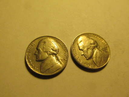  2 1952 US Nickels
