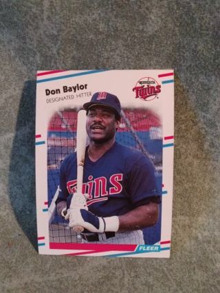 Baseball Trading Card Don Baylor