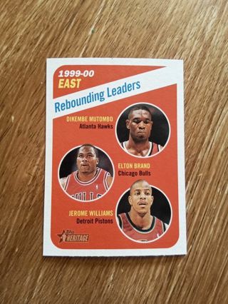 Topps- Mutombo/Brand/Williams