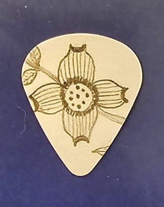 One Dogwood Flower Guitar Pick