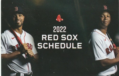 Boston Red Sox--Boegarts--Devers--2022 Pocket Schedule