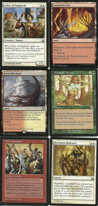 6 Magic the Gathering Cards: Vintage 1996 and Newer MTG