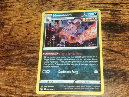 Pokemon Houndoom 096/163 holo rare