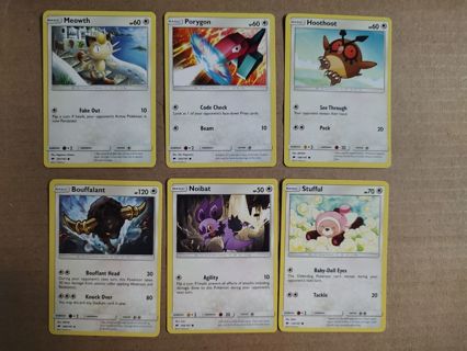 Pokemon Burning Shadows Normal Cards