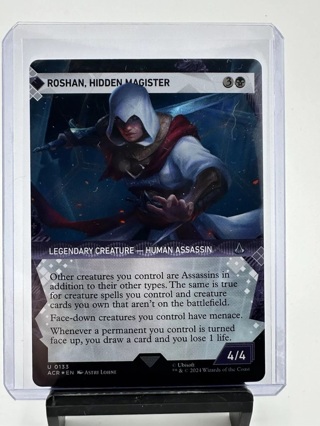 Roshan, Hidden Magister Showcase Foil NM Assassins Creed MTG Magic the Gathering