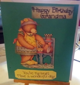 Happy Birthday Grandma - Design Blank Note Card