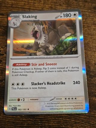 Pokemon Slaking holo rare card 162/193