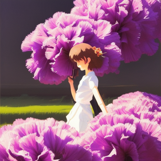 Listia Digital Collectible: Lady Flower Love