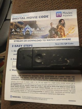 Digital code for Aquaman and the lost kingdom