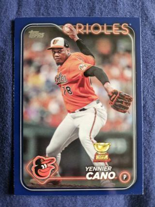 2024 Topps Royal Blue Yennier Cano