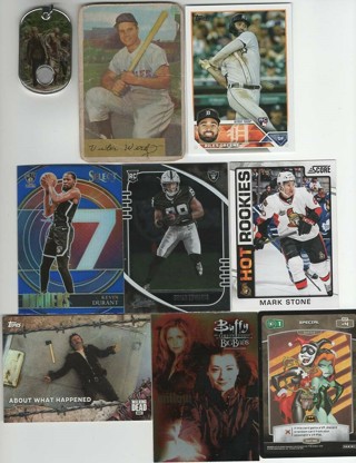Super Sports & Non Sports Tiered w/Walking Dead Costume Dog Tag, 54 Bowman, Durant Insert & More!