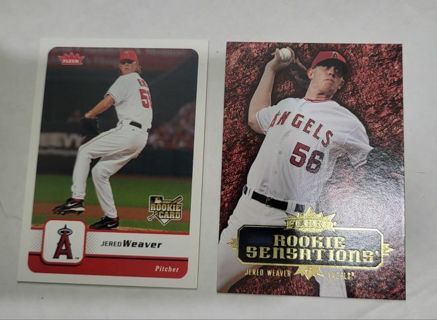 2007 Jared Weaver rookie cards Angels