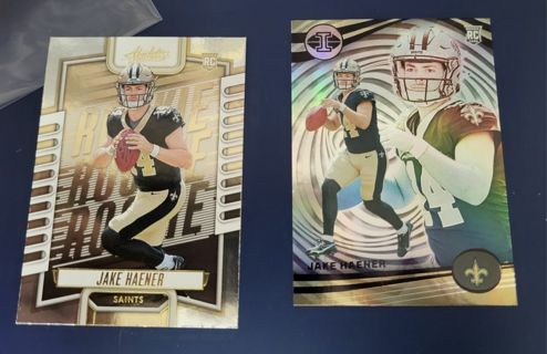 2023 Jake Haener rookie cards New Orleans Saints