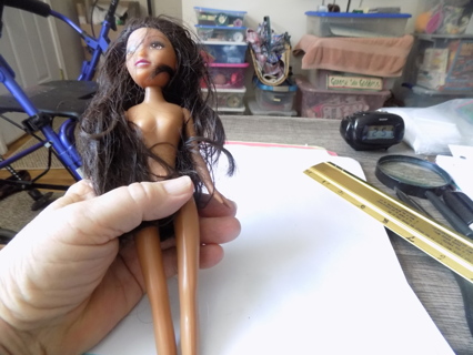 10 inch poseable doll brown hair brown eyes