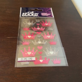 Sticko dimensional crown stickers 