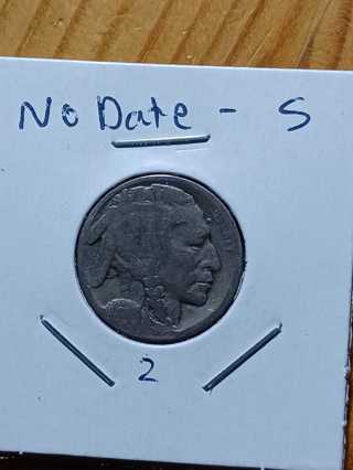 No Date S Mint Mark Buffalo Nickel! 2.4